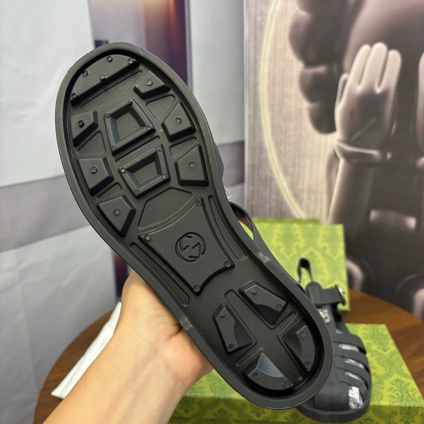 Men's shoes 260💰 [Gucci] Counter quality, top-quality original goods, real photos! Original TPU material, fine workmanship, comfortable; genuine 1:1 replica Size: 36 ~ 46